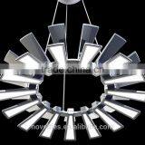 Trapezoidal LED Edge-lit Large Chandelier With Up and Down 30 Lighting Fixture thumbnail-1