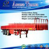 Brand New Tri Axle 30-60 Tons 40 Feet Flatbed Type Side Wall Open Bulk Cargo Trailer/drop Side Semi Trailer(twist Lock Optional) thumbnail-6