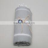 Custom Design 100% Cotton Material 70*150cm Softtextile Fouta Towel for Beach thumbnail-3