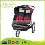 BS-56A 5 Point Safety Belt Luxury Baby Pram Stroller China, Double Baby Jogger Made in China thumbnail-2
