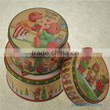 Wholesale Decorative Round Cake Tin Set