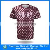Mens cool plain polyester full sublimation t-shirt wholesale