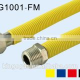 yellow flexible gas hose