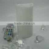 Yellow Flicker Aromatic White Plain Wax Led Candle With Remote in Dongguan thumbnail-1