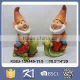 Lovely Ceramic Outdoor Ornament Garden Gnome for Garden Decoration Quality Choice thumbnail-3