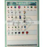 Jet Black Sew on Round Rhinestones Machine Cut Glass Chaton in Silver Claw thumbnail-3