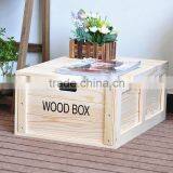 Pine wood fancy storage box