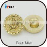 Flat Plating Metal Plastic Button Top Grade ABS Button for Overcoat