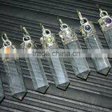 CRYSTAL QUARTZ 7 CHAKRA POINT PENDANT SET : CHAKRA CABACHONE PENDANT POINT SET : CHAKRA PENDANT thumbnail-2