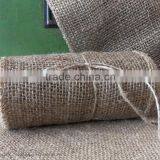 New Arrival Woven Natural Rustic Jute Burlap Chair Sashes Bows Vintage Wedding Decoration thumbnail-1