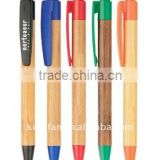eco bambo pen with plastic ends