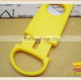Yellow plastic cigar scissors, cigar cutter