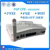 Customize Service 4GE+2POTS+WiFi+USB Port Wireless P2P CPE Support TR069