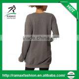Ramax Custom Women Wholesale Crew Neck Long Sweatshirt Yoga Top thumbnail-3