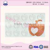 Apple Shape Garnishing Sheet Cake Decoration Silicone Chocolate Mould thumbnail-1