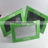 Hot Sale 3d Logo Silicone Rubber Photo Frames , Standing Family Soft Pvc Photo Frame