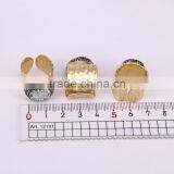 Natural Amazon Gold Plated Druzy Ring, Gold Plated Metal Brass Gemstone Druzy Ring, Fashion Stone Jewelry Druzy Stone Ring thumbnail-3