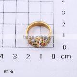 No.1 Sale 18k Gold Plated Stainless Steel Colorful Bear Individual Ring for Christmas Party thumbnail-2