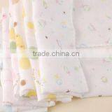 100% Cotton Printing Double Layers Gauze Cloth Baby Diaper