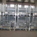 Collapsible Folding Metal Storage Cages With Wheels thumbnail-5