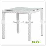 Rattan Table,Square Different Rattan Color Dining Table thumbnail-3