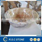 Luxurious Round Marble Sinks/onyx Basins for Personal Use thumbnail-1