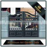 Exterior Powder Coated Aluminum Garden Gate Design for Security