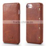 2017 4.7 Inch Universal Simple Cowhide Flip Leather Phone Case For IPhone 7/6s/6 thumbnail-1