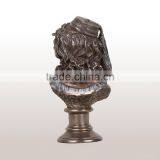 Imitation Bronze Color Resin Female Bust Sculpture for Home Decoration thumbnail-3