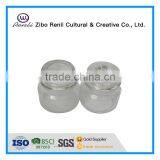 Clear Airtight Round Decorative Glass Storage Jar With Glass Lid thumbnail-2