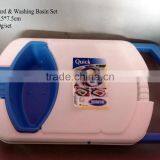 3 in 1 Flexible Plastic Cutting Board With Colander and Washing Basin thumbnail-4