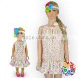 Cute Baby Girls 18 Inch Doll Clothes Summer Floral Cotton Candy Dress for Dolls thumbnail-5