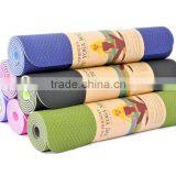 6mm Yoga Exercise Fitness Workout Thick Mat TPE Pilates Gym Festivals Camping thumbnail-1