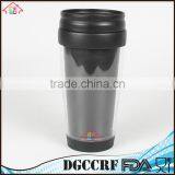NBRSC Plastic 400ml Double Wall Tumbler With Customized Removeable Insert Paper Car Coffee Mug With Bounce Lid thumbnail-2
