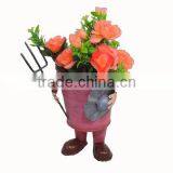 YS11956RV 9 Inch High Wrought Iron Flower Vases Made in Fujian With Top Quality thumbnail-1