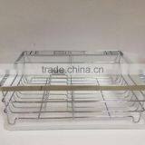 Single Chrome Dish Drainer With Plastic Tray and Cultery thumbnail-3