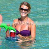2017 Hot Selling Inflatable Toys Palm Tree Flamingo Pool Floating Drink Holder Ourdoor Swimming Pool Party Toys Cup Holders thumbnail-4