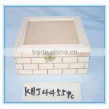 Custom Logo and Color 6 Compartment Solid Wooden Tea Box Accept OEM thumbnail-4