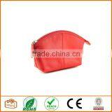 Leather Cosmetic Pouch Red thumbnail-2