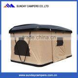 Outdoor Car Offroad Mini Fiberglass Hard Shell Roof Top Tent thumbnail-1