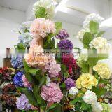 Hot Sell Artificial Hydrangea Silk Flowers Wedding Wall Decoration Table Centerpiece thumbnail-2