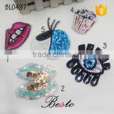 Custom Wholesale Bow Sequin Butterfly Applique for Garment thumbnail-3