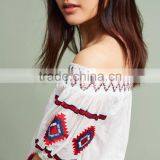 Fashion Ladies Off-The-Shoulder Embroidered Dress With Pictures New Model Girl Bohemian DressHSd5207 thumbnail-4