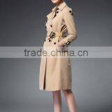 High Quality Spring Stylish Windbreaker Long Coat for Women thumbnail-2