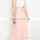 Chiffon Pleated Belt at Front Latest Model Full Skirt Ladies thumbnail-4