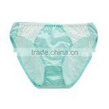 High Quality Factory Custom Colorful 100% Silk Sexy Fancy Woman Underwear thumbnail-4