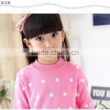 2016 Fashion Low Price Flower Low MOQ Knitted Sweater Design Girl Winter Clothing thumbnail-4