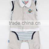 Fashion Color Grey Winter 4Pcs Long Sleeve Top and Romper Baby Clothing Set New Born Gift Set With Hanger Package 4BT1-14 thumbnail-1