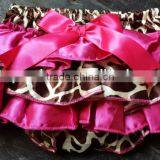 Cute Pink Satin Baby Bloomer With Ruffle Diaper Cover Animal Bloomer With Bow Bloomer&diaper Cover Newborn Baby Ruffle Bloomers thumbnail-1
