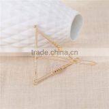 Hair Accessories Zinc Based Alloy Triangle Gold Plated Hair Clips thumbnail-2